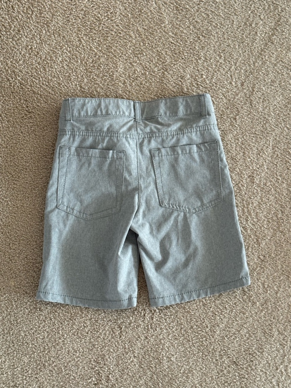 Cat & Jack Gray Stretch Chino Shorts Boys’ Size 7 - Picture 3 of 5